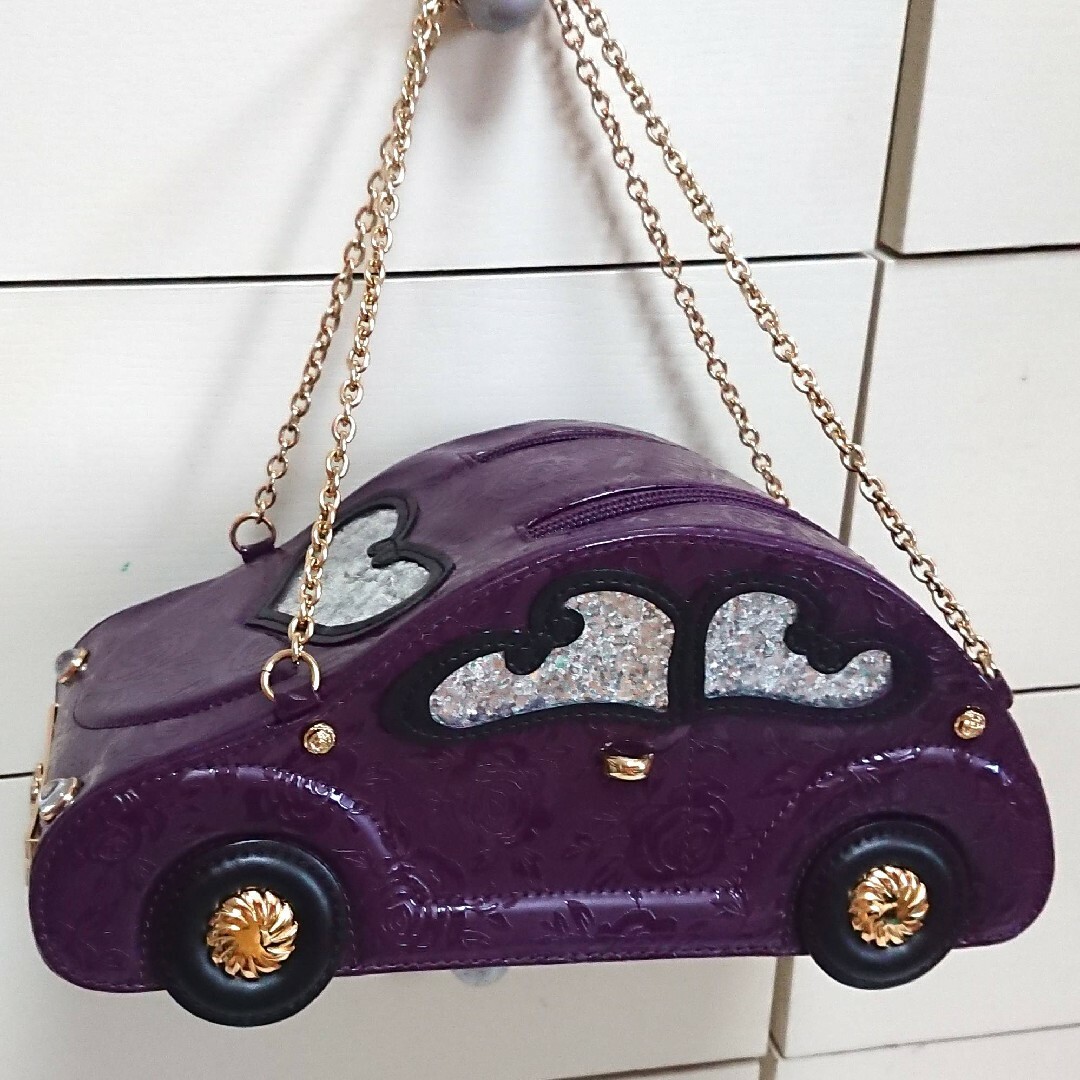 ANNA SUI アナスイ モーターカー 車型 バッグ クルマ 紫 新品未使用