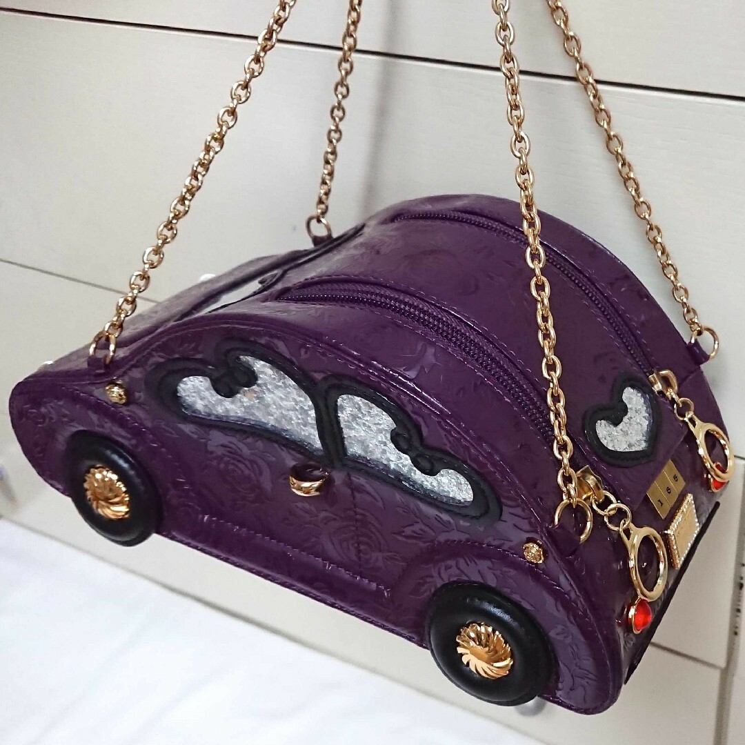 ANNA SUI アナスイ モーターカー 車型 バッグ クルマ 紫 新品未使用