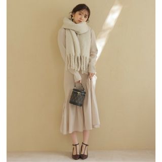 プロポーションボディドレッシング(PROPORTION BODY DRESSING)の前後２ｗａｙアシメヘムドッキングマーメイドニットワンピース(ロングワンピース/マキシワンピース)