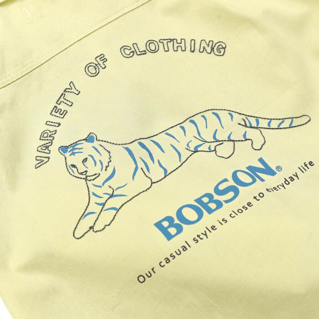 BOBSON(ボブソン)の【130】ボブソン タイガー バックプリント 半袖 シャツ レモン キッズ/ベビー/マタニティのキッズ服男の子用(90cm~)(その他)の商品写真