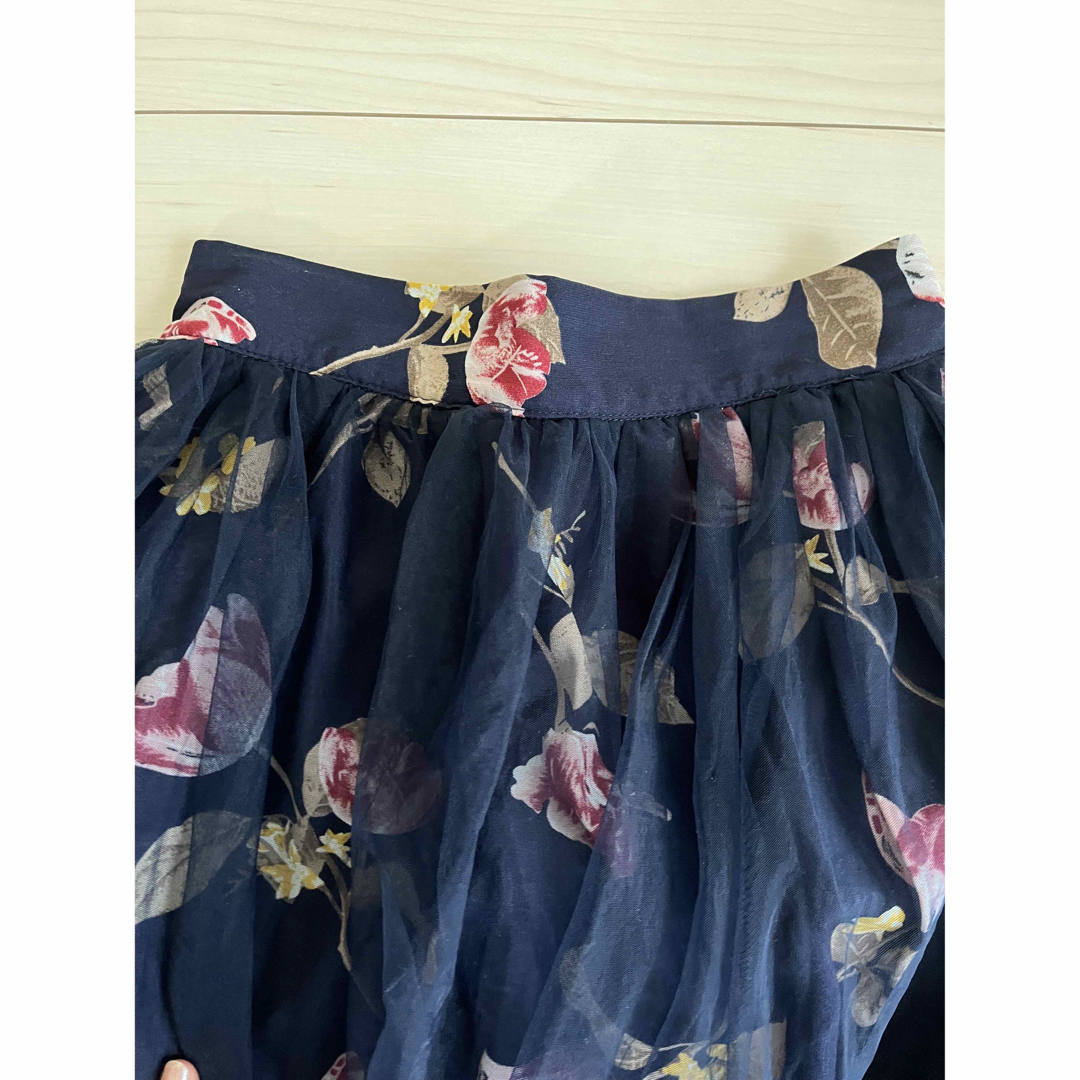 PRIME PATTERN(プライムパターン)の花柄シフォンスカート　プライムパターン レディースのスカート(ひざ丈スカート)の商品写真