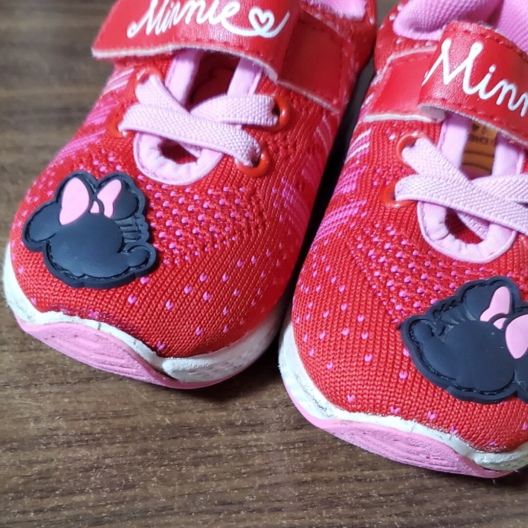 Disney(ディズニー)のディズニー 可愛いミニーマウスシューズ 14㎝ キッズ/ベビー/マタニティのベビー靴/シューズ(~14cm)(スニーカー)の商品写真
