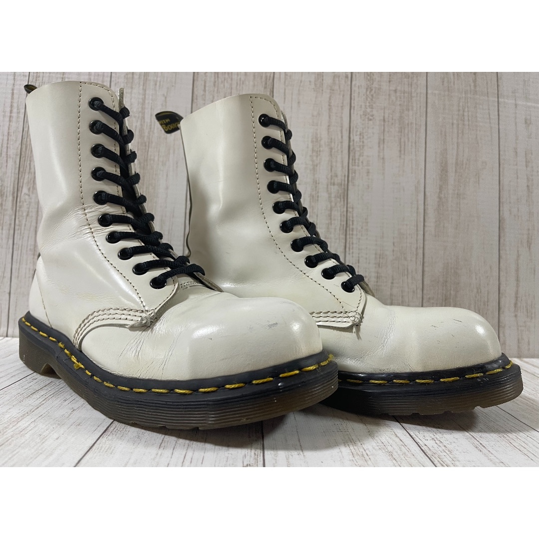 Dr.Martens(ドクターマーチン)の激レアモデル　ドクターマーチン☆☆イングランド☆☆スチールトゥ１０ホール レディースの靴/シューズ(ブーツ)の商品写真