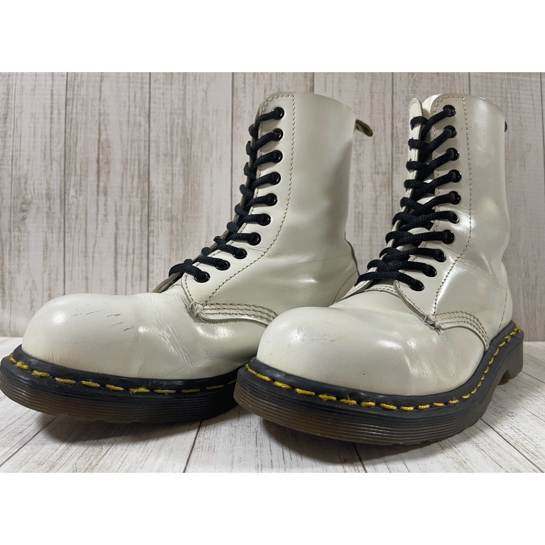 Dr.Martens(ドクターマーチン)の激レアモデル　ドクターマーチン☆☆イングランド☆☆スチールトゥ１０ホール レディースの靴/シューズ(ブーツ)の商品写真