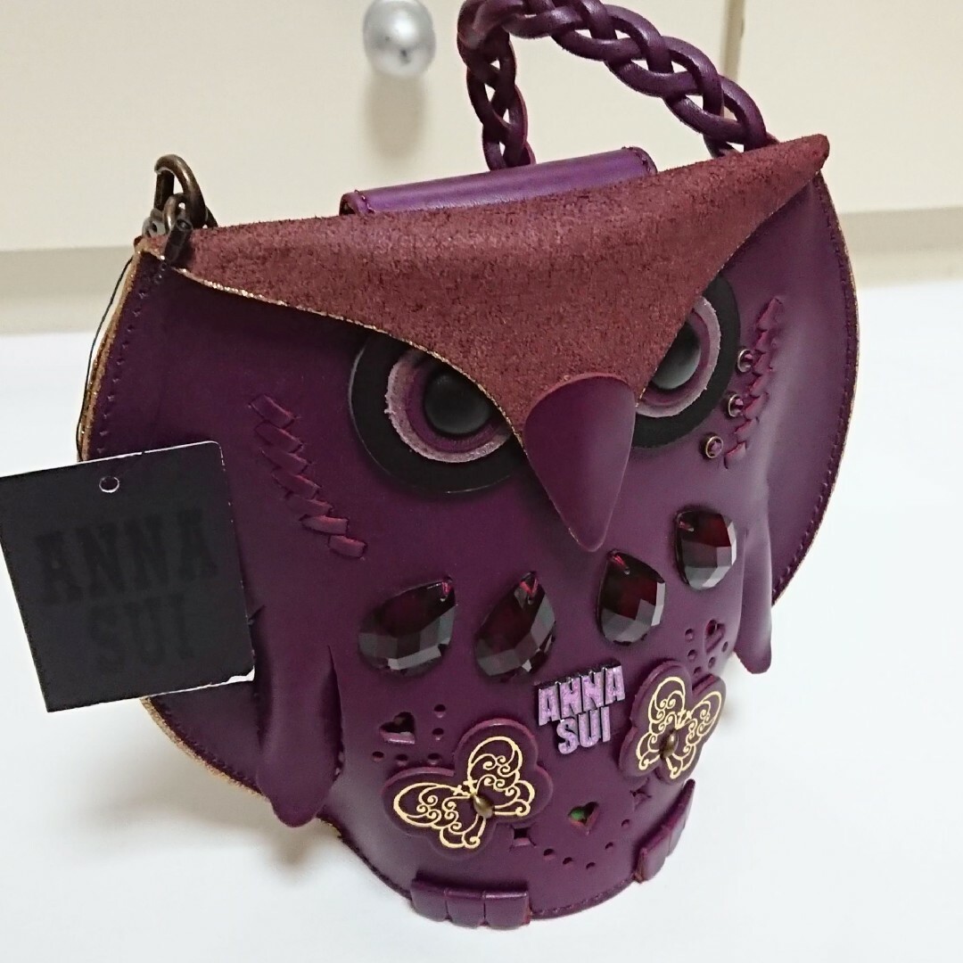 ANNA SUI アナスイ フクロウ ミニバッグ アナオウル パープル 新品