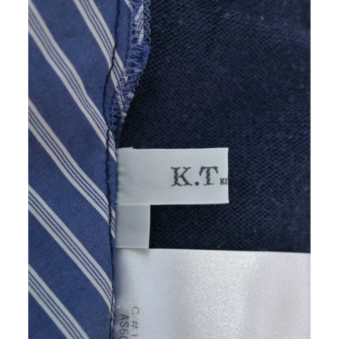 K.T ケーティー ニット・セーター 9(M位) 紺x白(総柄)