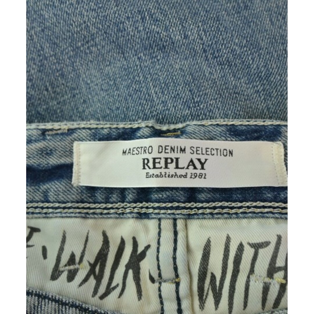 REPLAY リプレイ デニムパンツ ジーンズ インディゴ ダメージ加工 W32