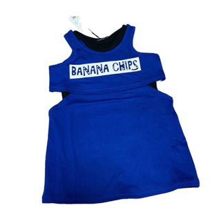 バナナチップス(BANANA CHIPS)のバナナチップス❤️アンサンブル　ブルー(Tシャツ/カットソー)