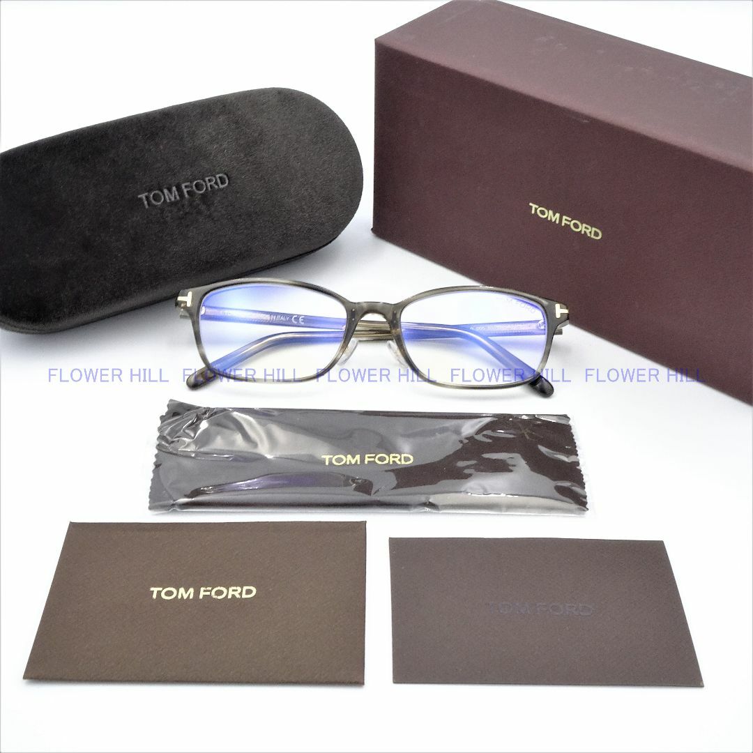 中古】 TOM FORD TF5647-D-B メガネ 005 ブルーライトカット