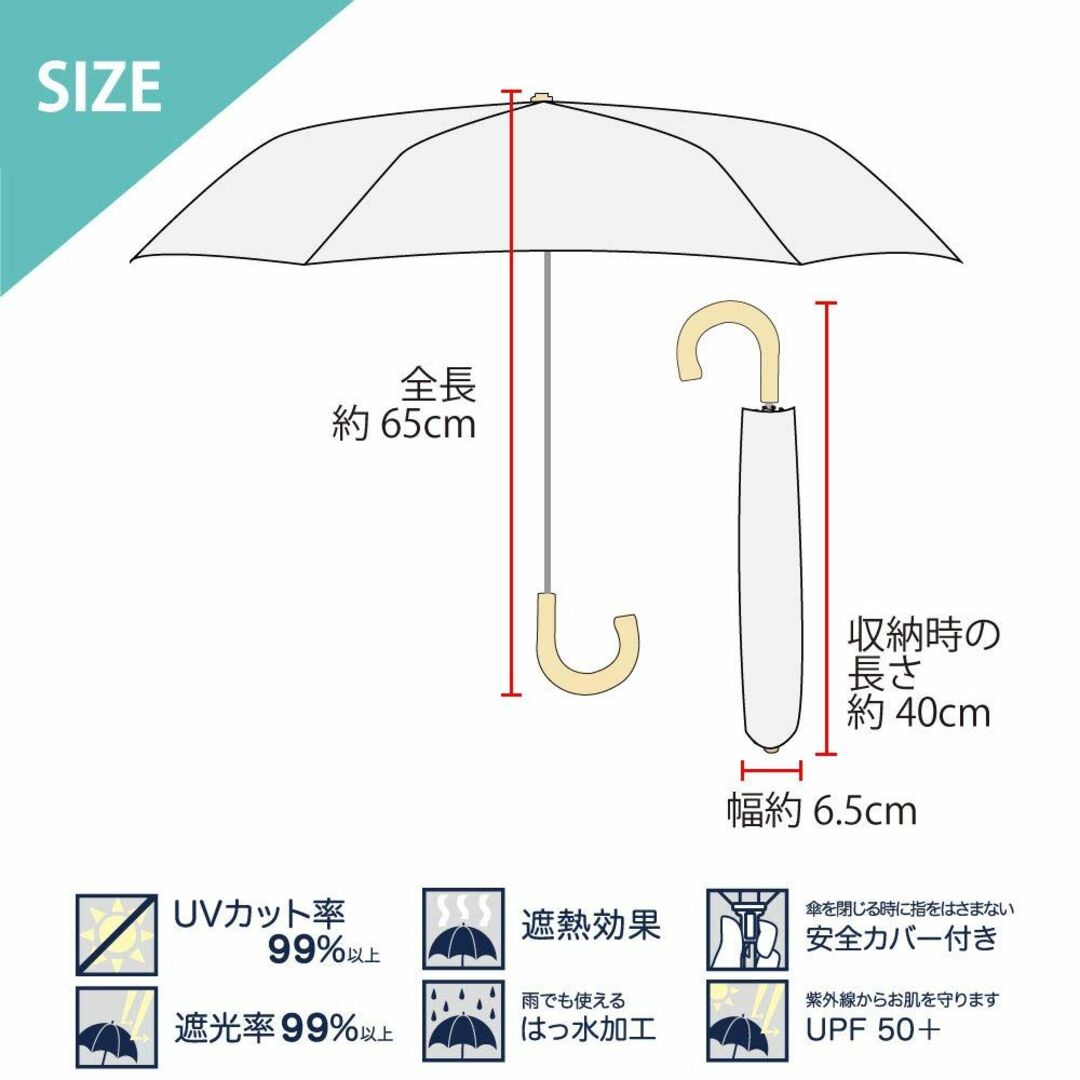 【色:ブラインドシャドウ】小川(Ogawa) 日傘 折りたたみ傘 レディース 軽 2