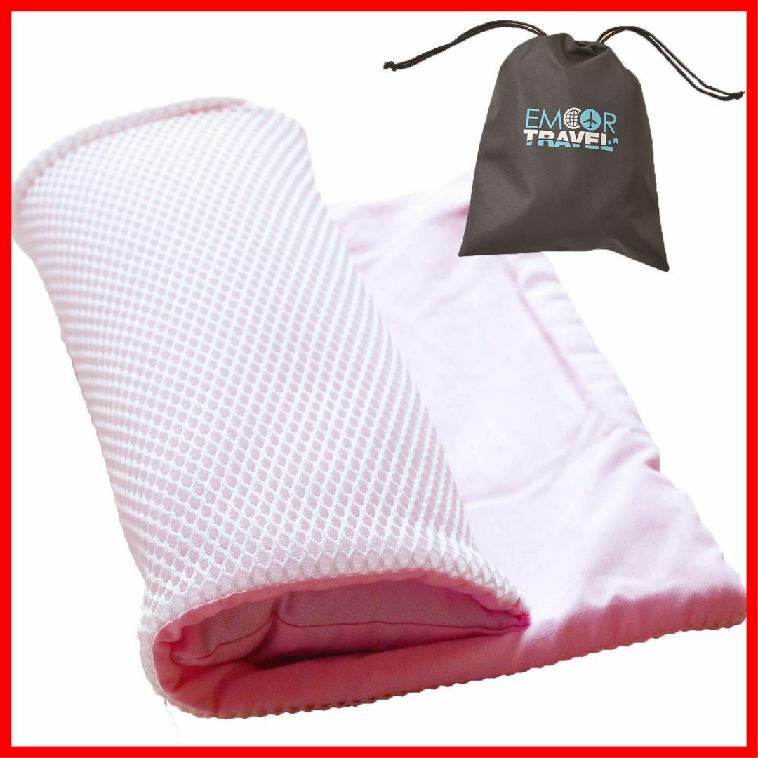 【サイズ:Mサイズ_色:ピンク】エムール 枕職人がつくった 洗える 携帯枕 『ト