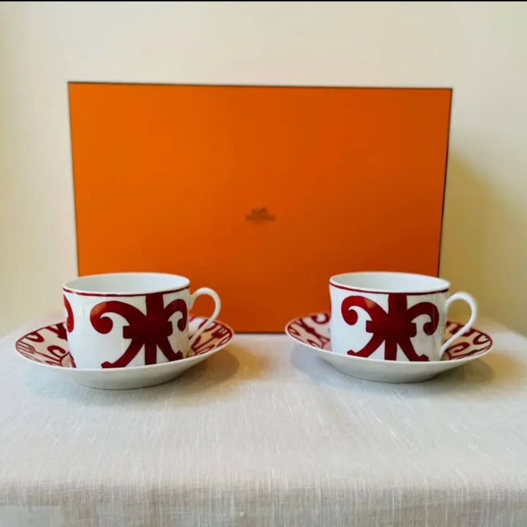 Hermes エルメス ガダルキヴィール モーニングカップ&ソーサー 新品