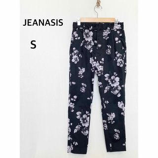 ジーナシス(JEANASIS)のJEANASIS ジーナシス　花柄　パンツ　コットン97% Sサイズ(カジュアルパンツ)