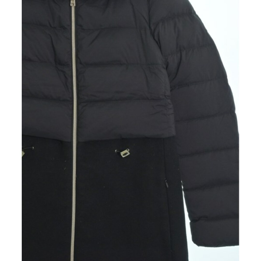 HERNO(ヘルノ)のHERNO ヘルノ ダウンコート 40(M位) 黒 【古着】【中古】 レディースのジャケット/アウター(ダウンコート)の商品写真
