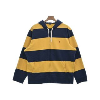 ポロラルフローレン(POLO RALPH LAUREN)のPolo Ralph Lauren パーカー XL 紺x黄(ボーダー) 【古着】【中古】(パーカー)