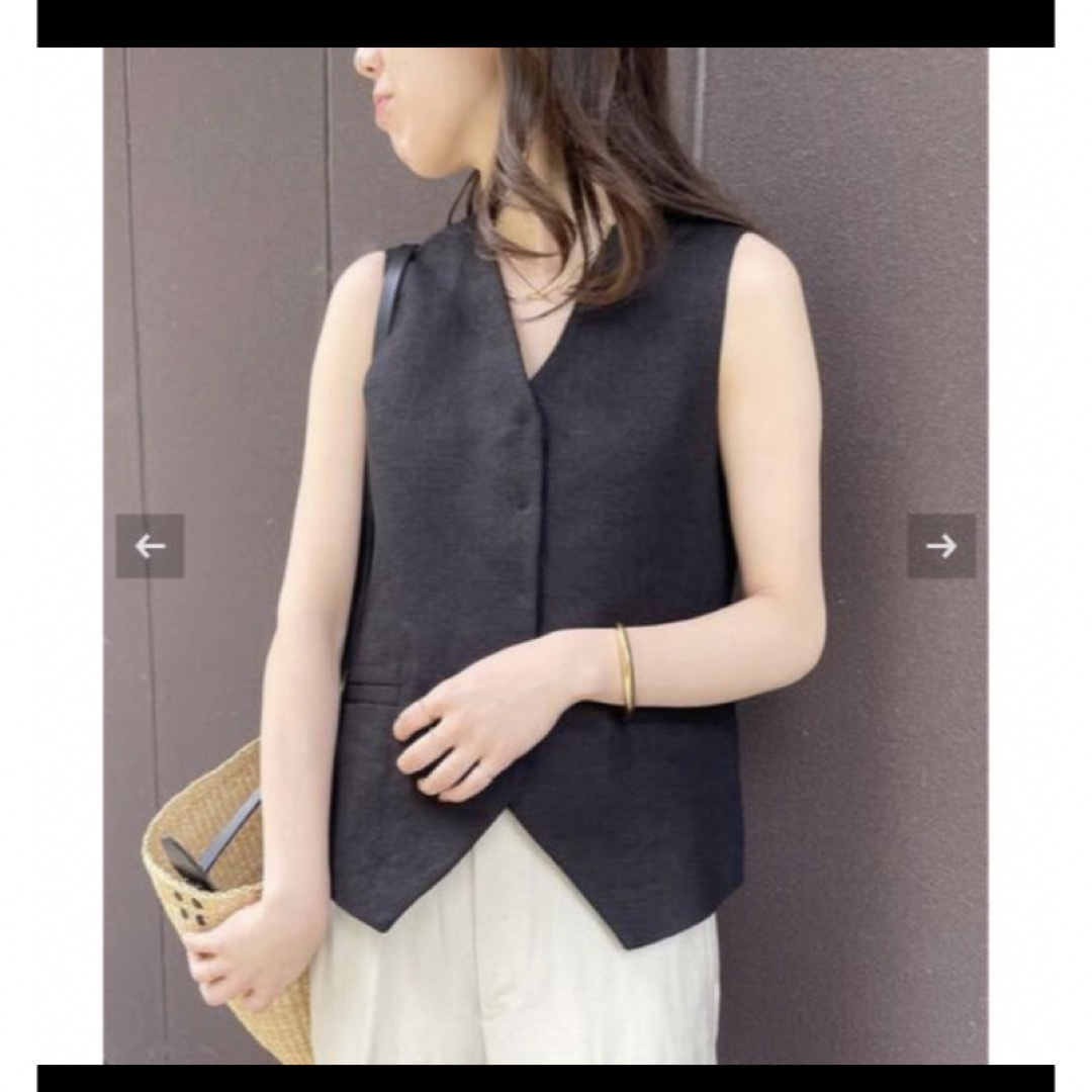 plage リネン ベスト&スカート セットアップ
