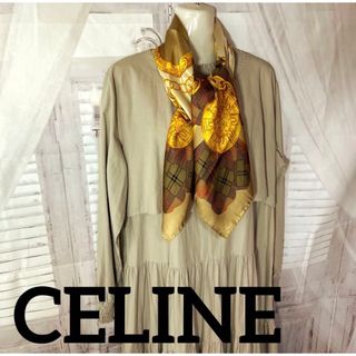 celine - セリーヌ CELINE ノバチエック マカダム シルクスカーフの