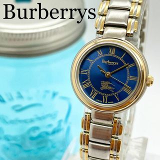 バーバリー(BURBERRY)の377 Burberrys バーバリー時計　レディース腕時計　ネイビー　コンビ(腕時計)