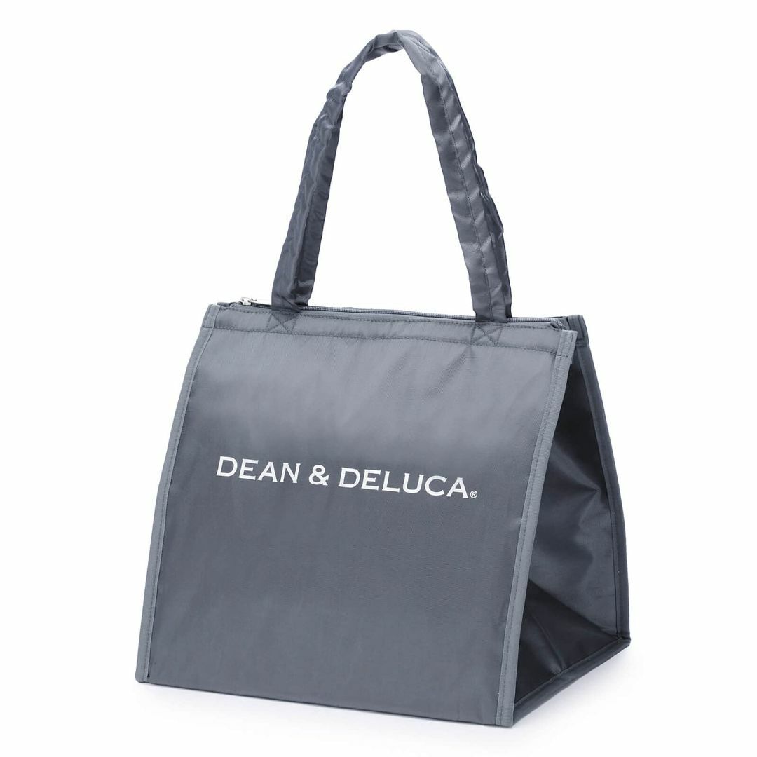 DEAN&DELUCA クーラーバッグ グレーL 保冷バッグ ファスナー付き コ