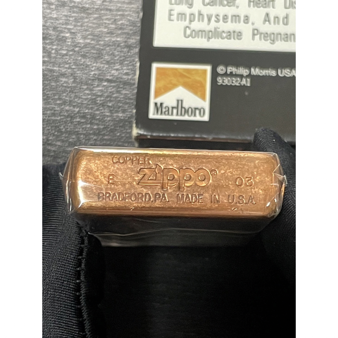 zippo Marlboro COPPER BLEND 純銅 2003年製 ②