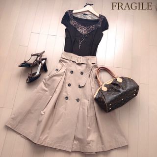 フラジール(FRAGILE)のFRAGILE 秋はデコルテ美人❤︎レオパニット ブラウン アナイ インディヴィ(ニット/セーター)