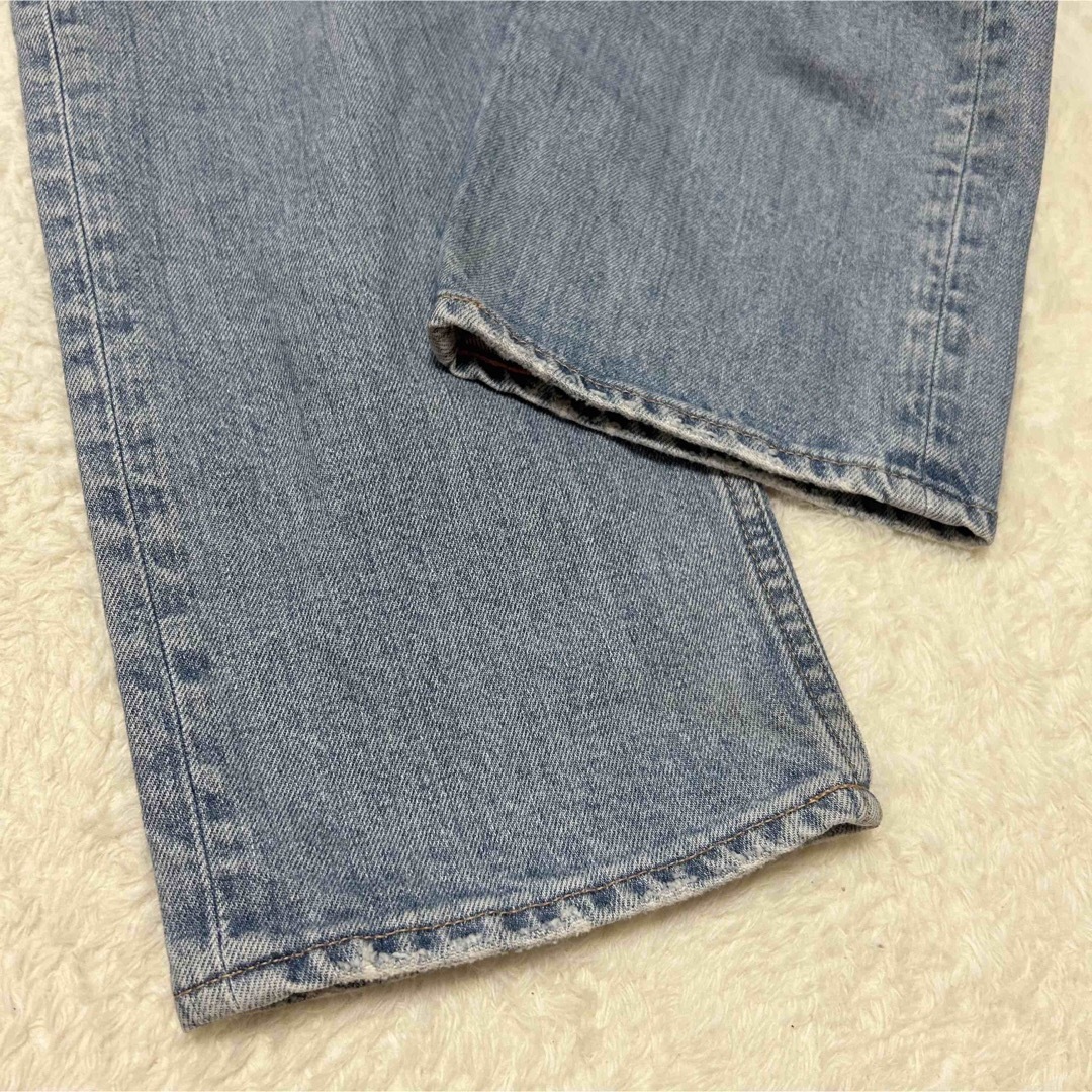 【美品】moussyPLAIN JEANS STRAIGHT 25 デニムパンツ 6