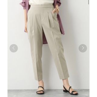 グローバルワーク(GLOBAL WORK)のウツクシシルエットリネンテーパードパンツ(クロップドパンツ)