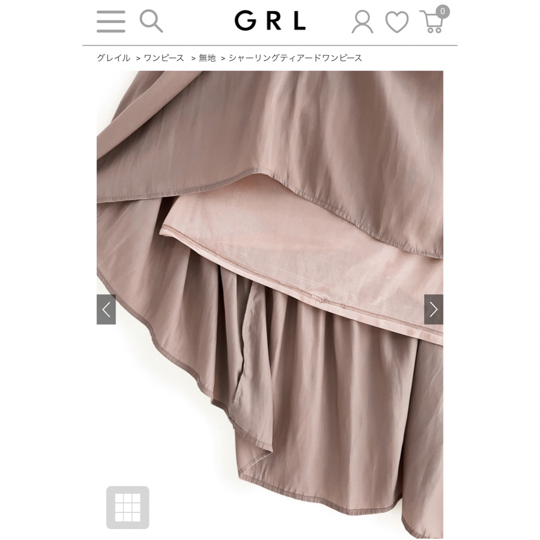 GRL(グレイル)のGRLグレイル☆くすみピンクノースリーブワンピース レディースのワンピース(ロングワンピース/マキシワンピース)の商品写真