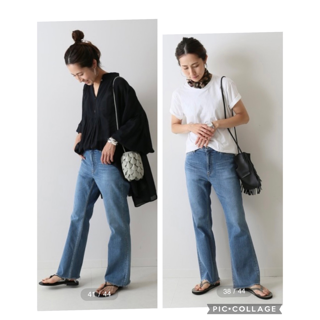 FRAMeWORK(フレームワーク)の☆専用☆     FRAMeWORK 　DENIM ストレートフレアパンツ レディースのパンツ(デニム/ジーンズ)の商品写真