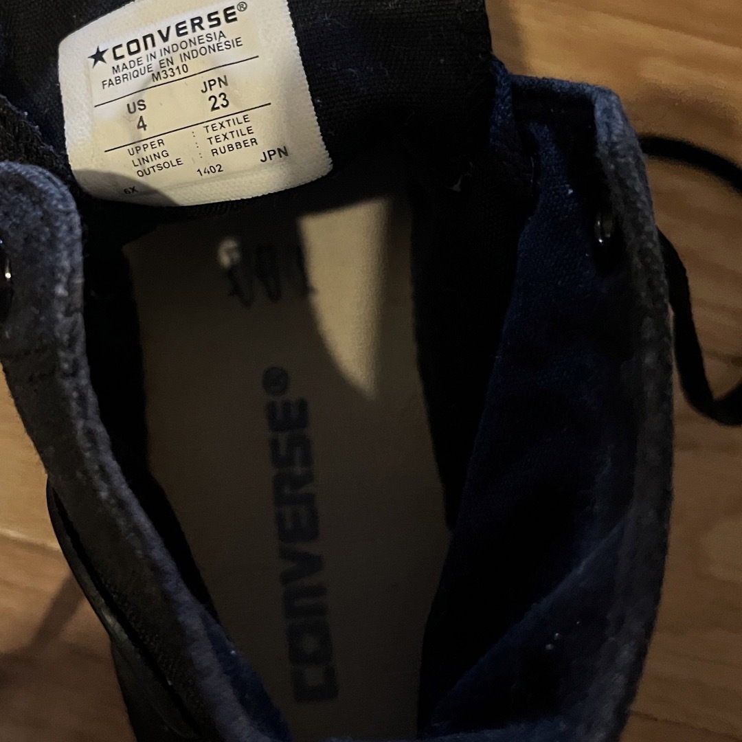 CONVERSE(コンバース)のconverse 黒　ブラック　スニーカー　23cm レディースの靴/シューズ(スニーカー)の商品写真