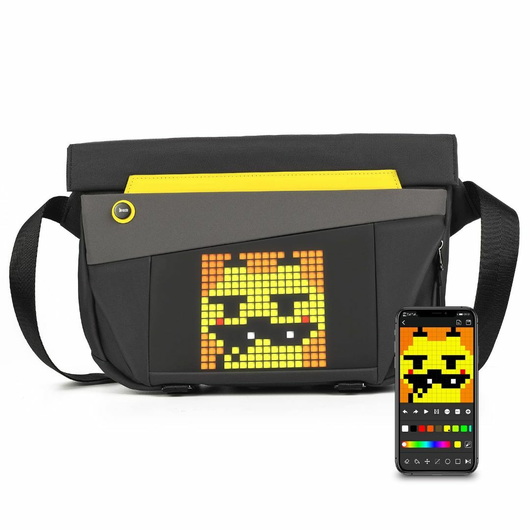 [Divoom] Pixoo Sling Bag-V ピクセルアートショルダーバ