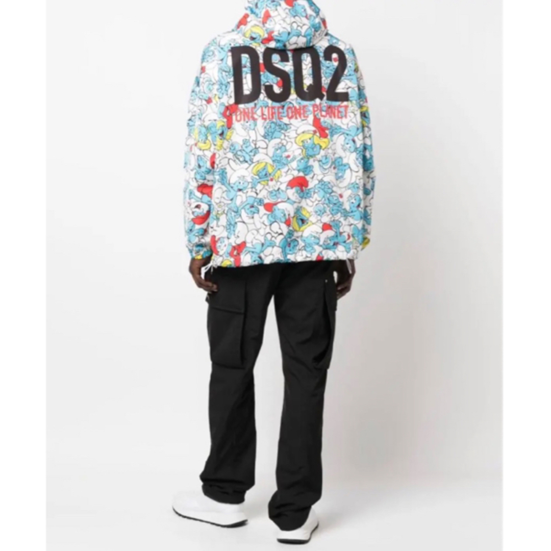 Dsquared2 Smurf プリント フーデッドジャケト Mサイズ