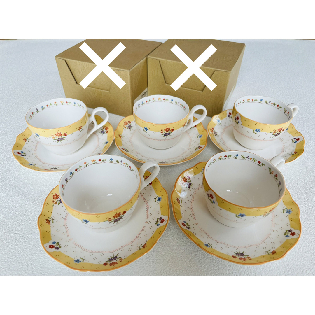 ♡新品・未使用♡ ノリタケ　トゥルーラブ　カップ&ソーサー　5客セット