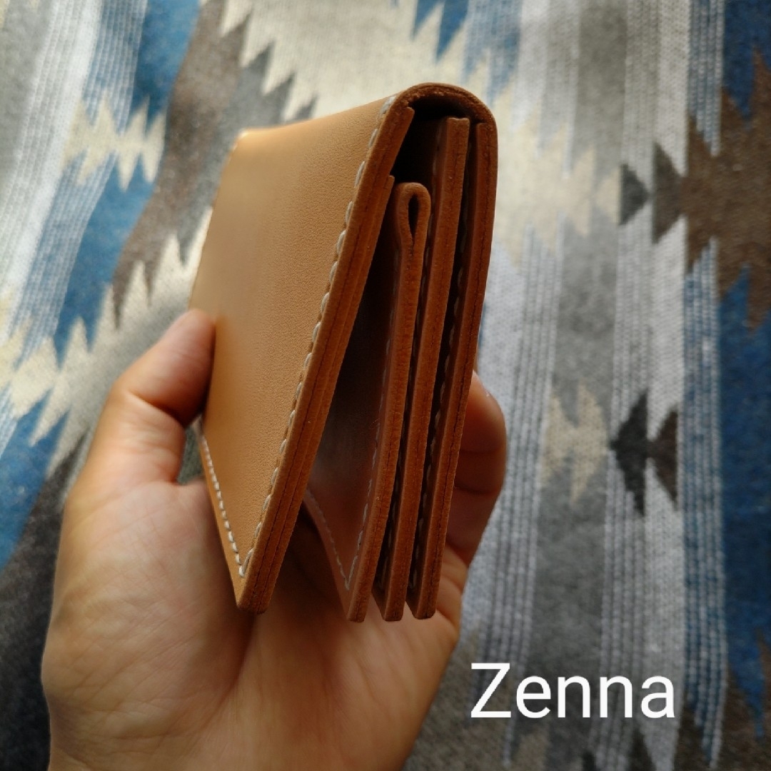 本革 牛革 ハンドメイド 長財布 ロングウォレット no.1043 3
