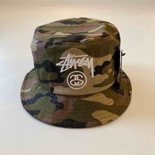 STUSSY - 【新品】ステューシー STUSSY バケットハット 迷彩 S/M