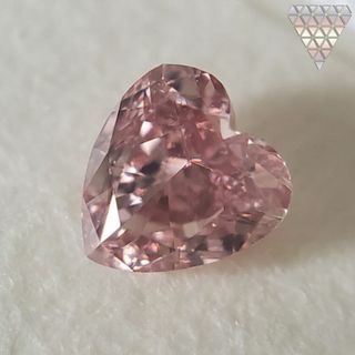 0.091 ct F. Int. Or. Pink VS2 天然 ピンク ダイヤ(リング(指輪))