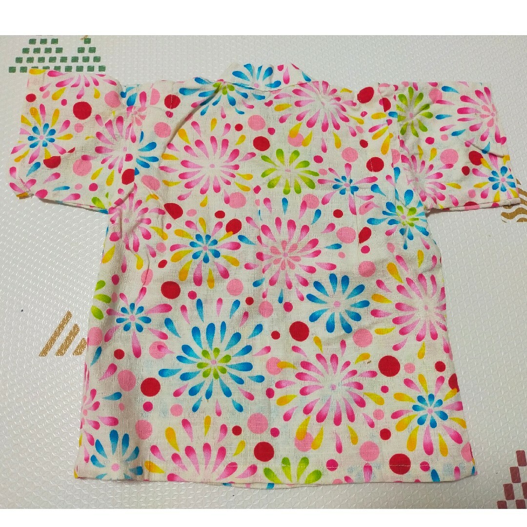 花火柄じんべい🔶95サイズ キッズ/ベビー/マタニティのキッズ服女の子用(90cm~)(甚平/浴衣)の商品写真