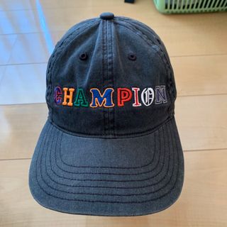 チャンピオン(Champion)の☆ CHAMPION キャップ ブラック 刺繍 ☆(キャップ)