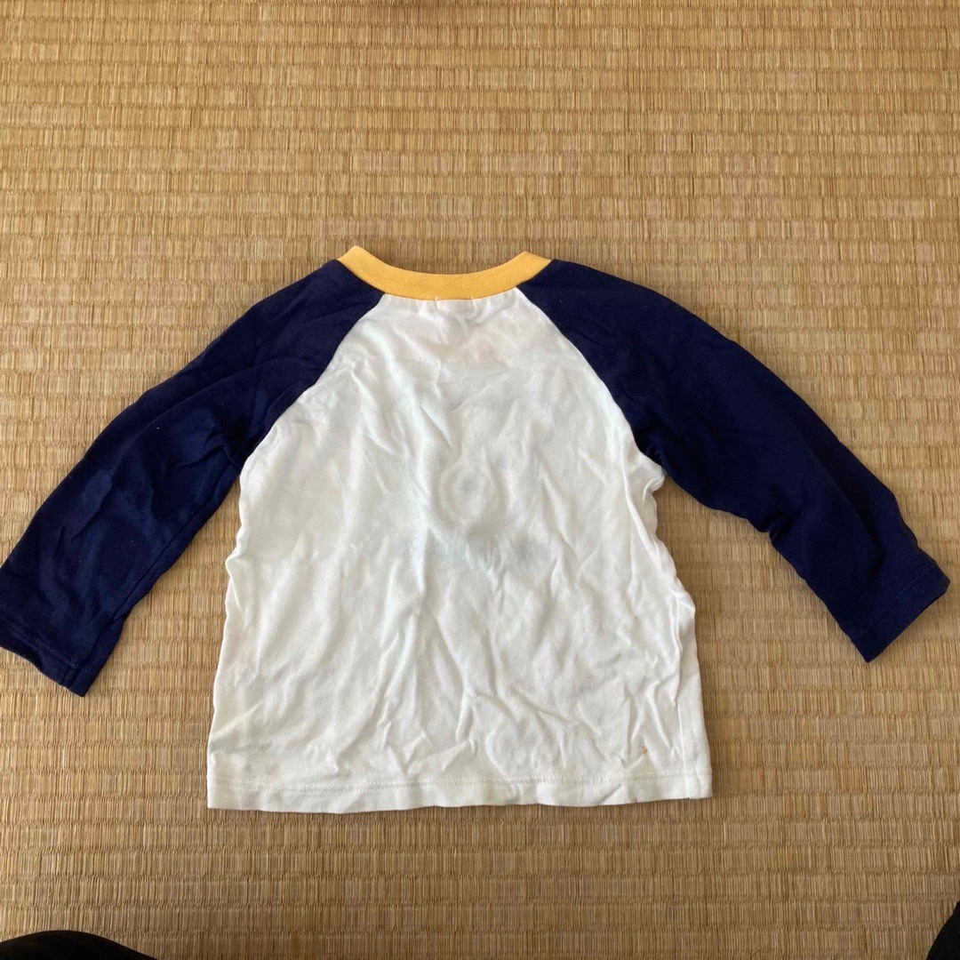 mikihouse(ミキハウス)のミキハウス　サイズ70-80 男児七分袖Tシャツ キッズ/ベビー/マタニティのベビー服(~85cm)(Ｔシャツ)の商品写真