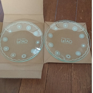 ルタオ - LeTAO ★ オリジナルガラスプレート ２枚セット