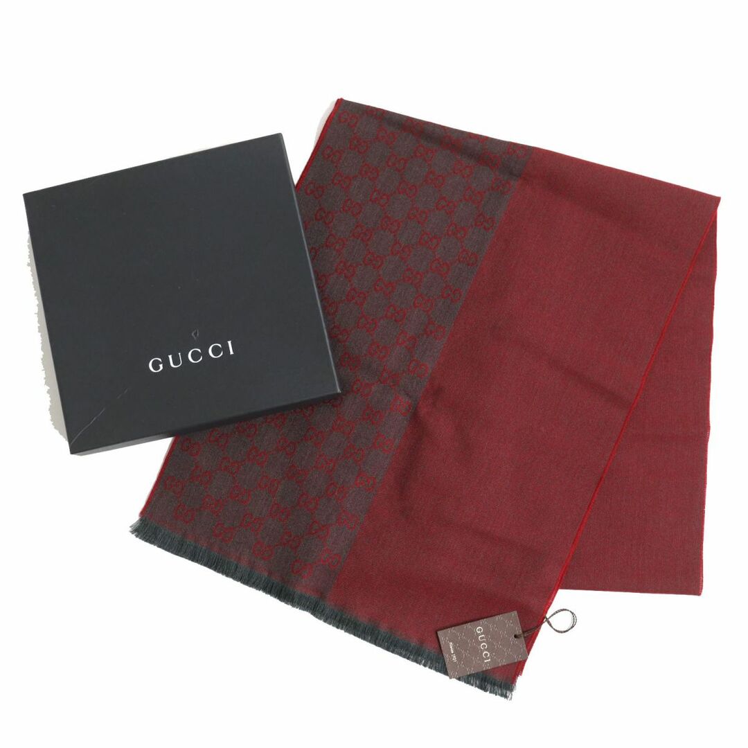 Gucci - 未使用品△正規品 GUCCI グッチ 344994 GG柄 ウール100％ 大判