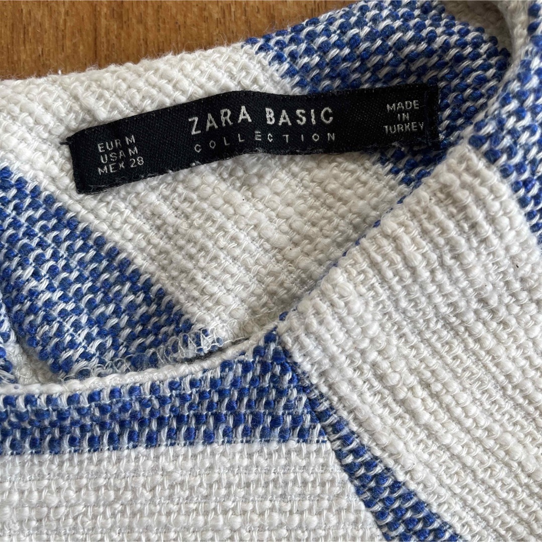 ZARA(ザラ)の【ZARA】ボーダートップス Mサイズ レディースのトップス(カットソー(長袖/七分))の商品写真