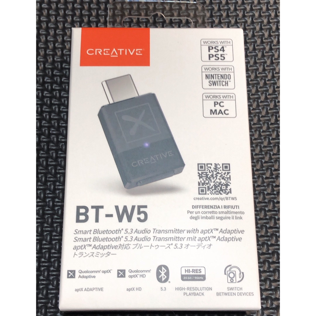 BT-W5【変換アダプター付き】 スマホ/家電/カメラのPC/タブレット(PC周辺機器)の商品写真