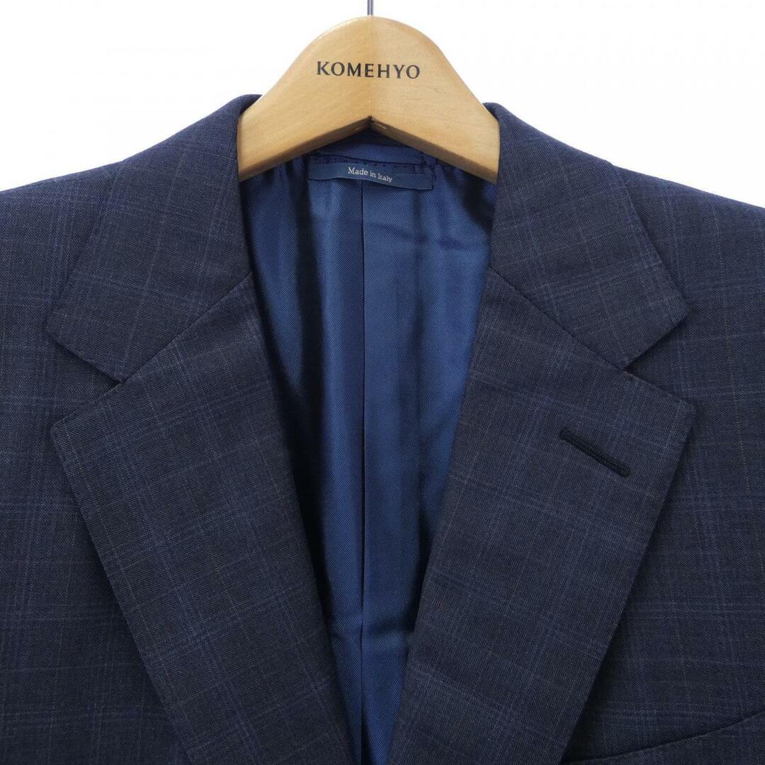 美品 ダンヒル Dunhill スーツ ネイビー 48