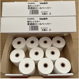 カシオ レジスター用普通紙ロール紙 RP-5860(１０巻)