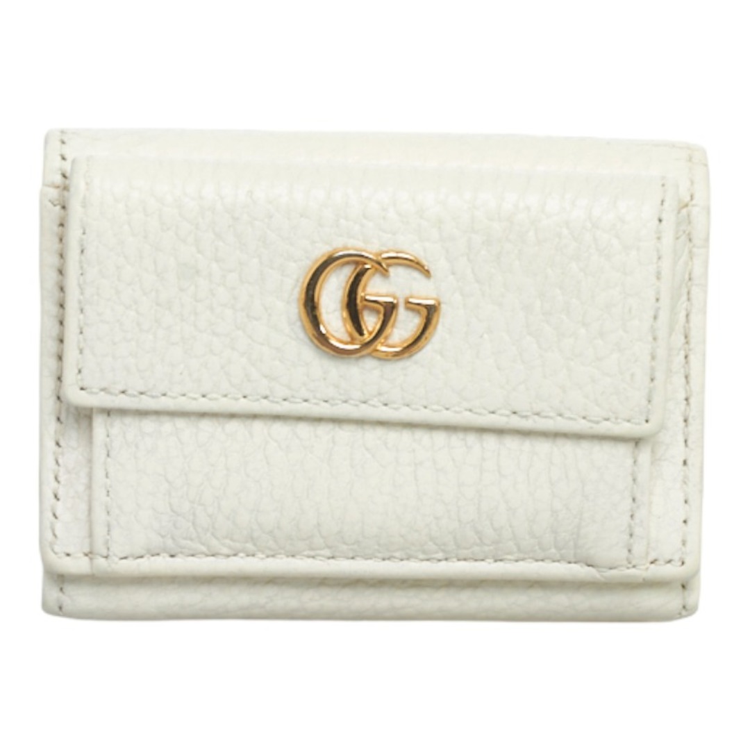 Gucci - グッチ プチ GGマーモント 三つ折り財布 コンパクトウォレット 523277 レザー レディース GUCCI 【1