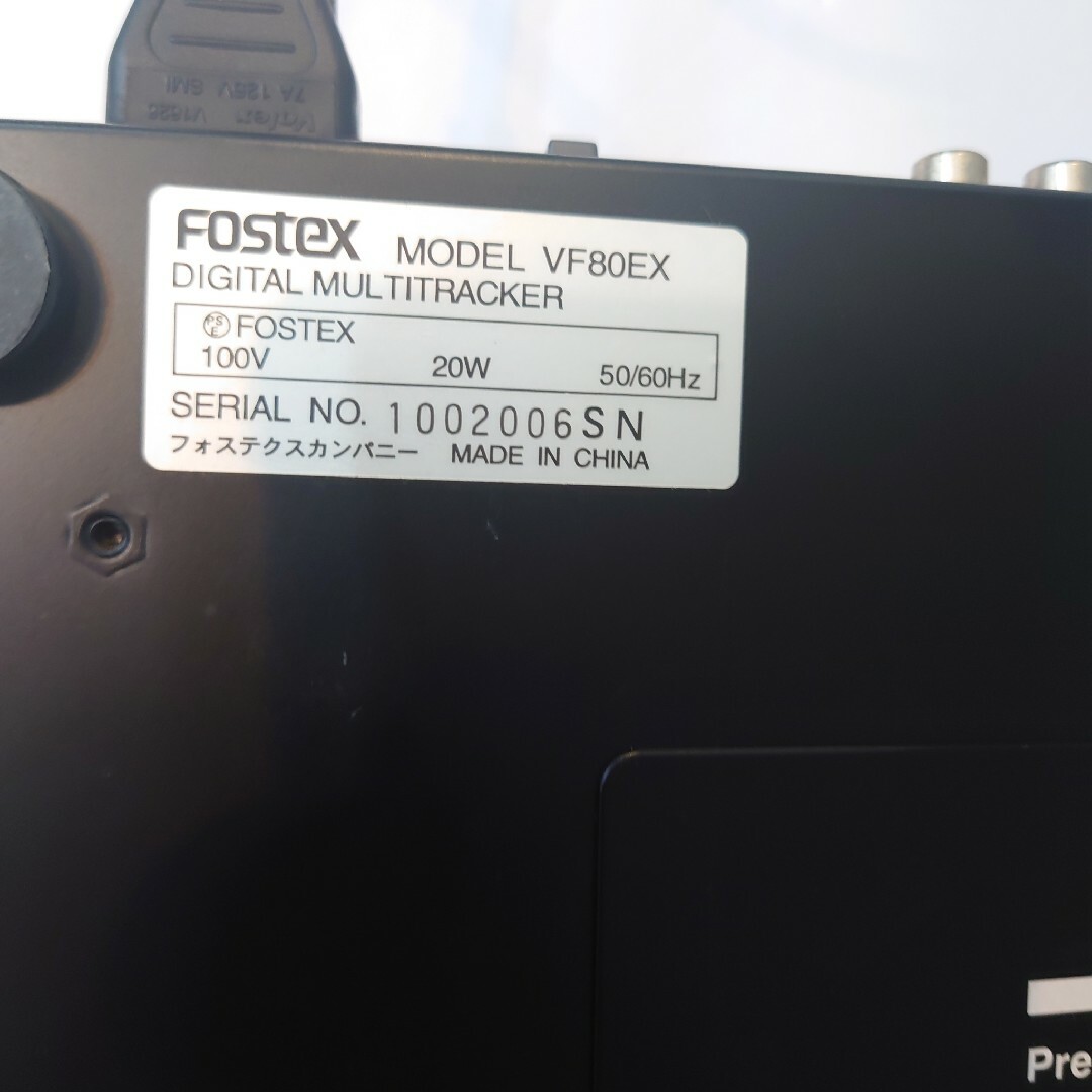 fostex    デジタルマルチトラッカー　VF80ex   MTR ブラック 楽器のレコーディング/PA機器(MTR)の商品写真