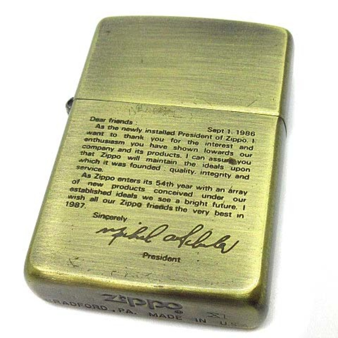 価格変更 zippo ジッポー社アンティーク広告柄 2005年製 未使用品