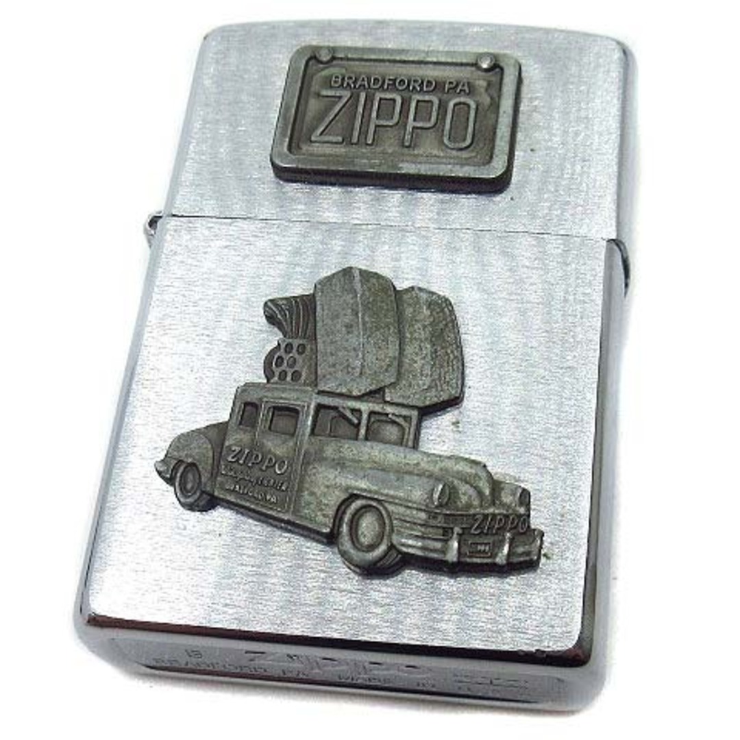 ZIPPO(ジッポー)のZIPPO ジッポーカー エンブレム メタル貼り ライター 1998年 着火OK エンタメ/ホビーのコレクション(その他)の商品写真