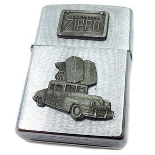 ジッポー(ZIPPO)のZIPPO ジッポーカー エンブレム メタル貼り ライター 1998年 着火OK(その他)